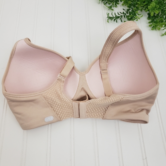 Bali Active Classic Coverage Bra Wire Free Nude Beige size 34D - Picture 4 of 8
